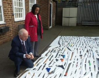 Over 400 knives are binned following community campaign