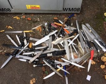 Axes, swords and zombie knives found in region’s weapon surrender bins
