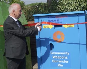 New weapon surrender bin opens in Oldbury
