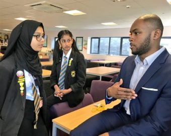 Assistant PCC visits Holyhead school to deliver inspirational careers talk