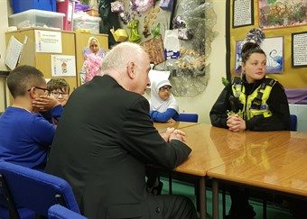 PCC visits a school project which is helping vulnerable children