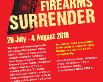 National firearms surrender campaign runs again this summer