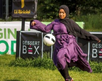 Muslim women’s football team breaking down barriers