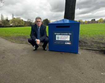 New weapon surrender bin is 25th funded by PCC