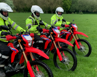 PCC unveils new police off-road motorbikes