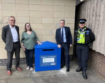 New weapon surrender bin unveiled in PCC’s fight against knife crime