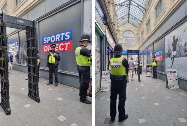 A new knife arch in Walsall has been paid for by PCC Simon Foster