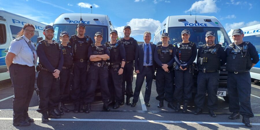 PCC Simon Foster visits C3 following an intense week of action in the West Midlands