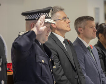 PCC marks Armistice Day at Police HQ