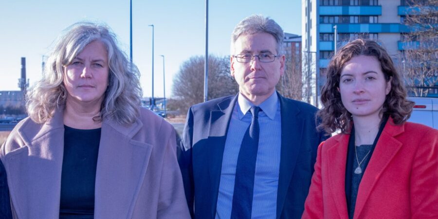 West Midlands PCC Simon Foster alongside Secretary of State for Transport Heidi Alexander MP (left) and MP for West Bromwich, Sarah Coombes