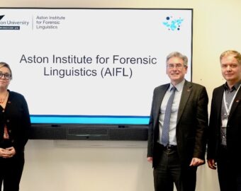 Aston University welcomes PCC to cast forensic eye over innovative linguistics centre